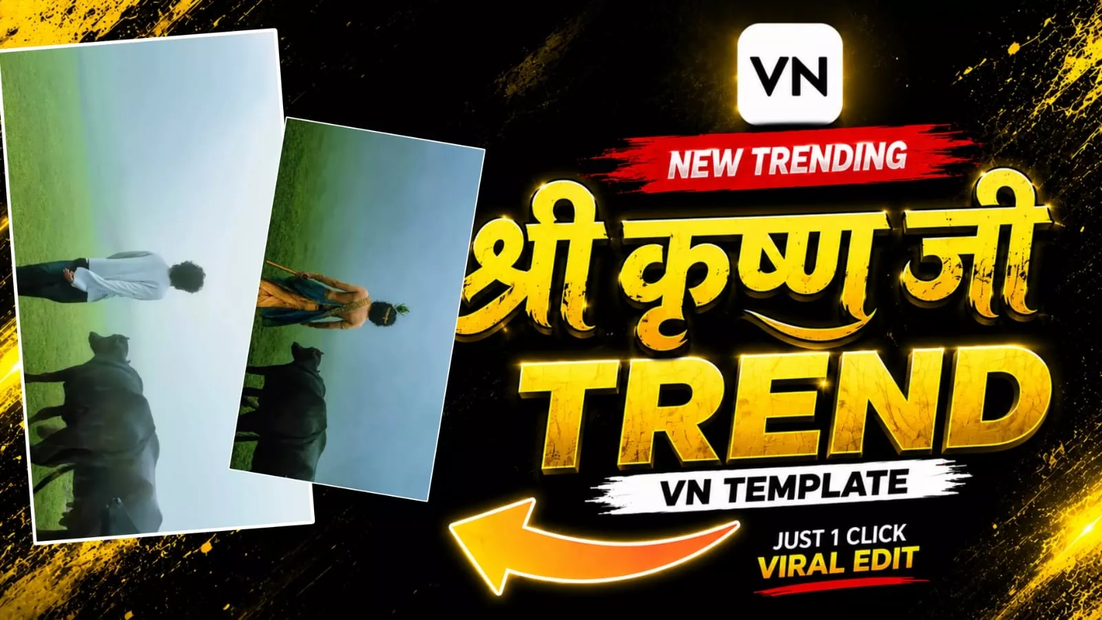 Shree Krishna Ji Reels Vn Template Code Editung